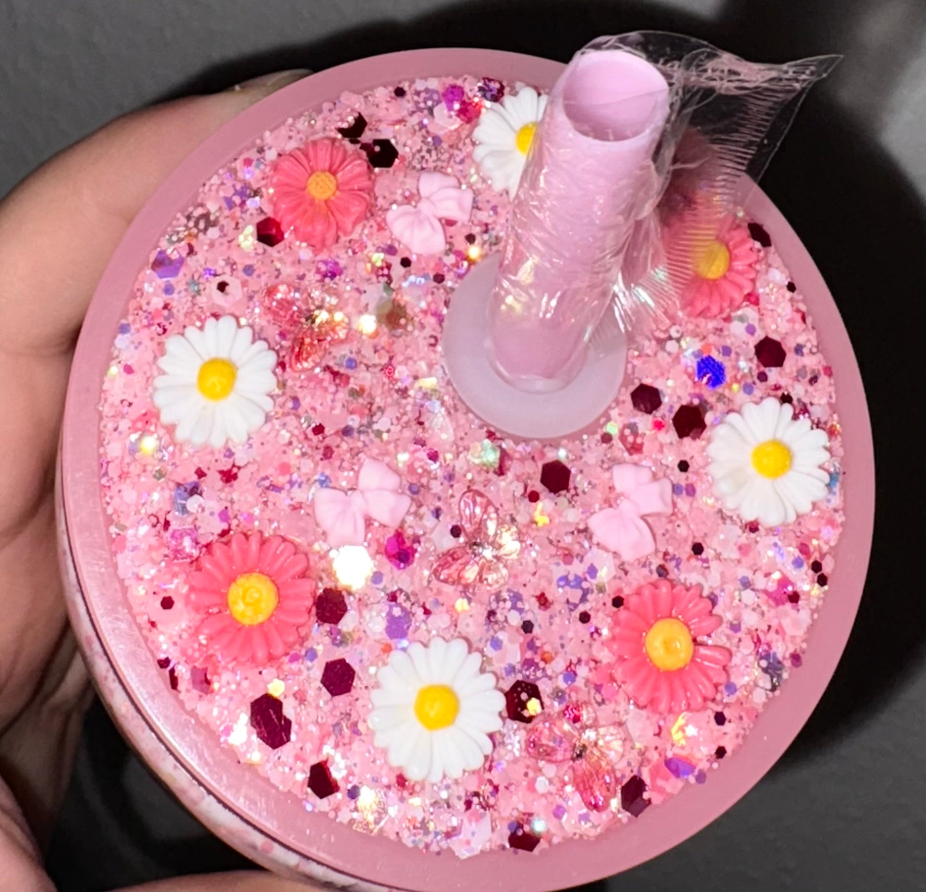 Pink Daisy Goose Cup 🌸 B - Ware