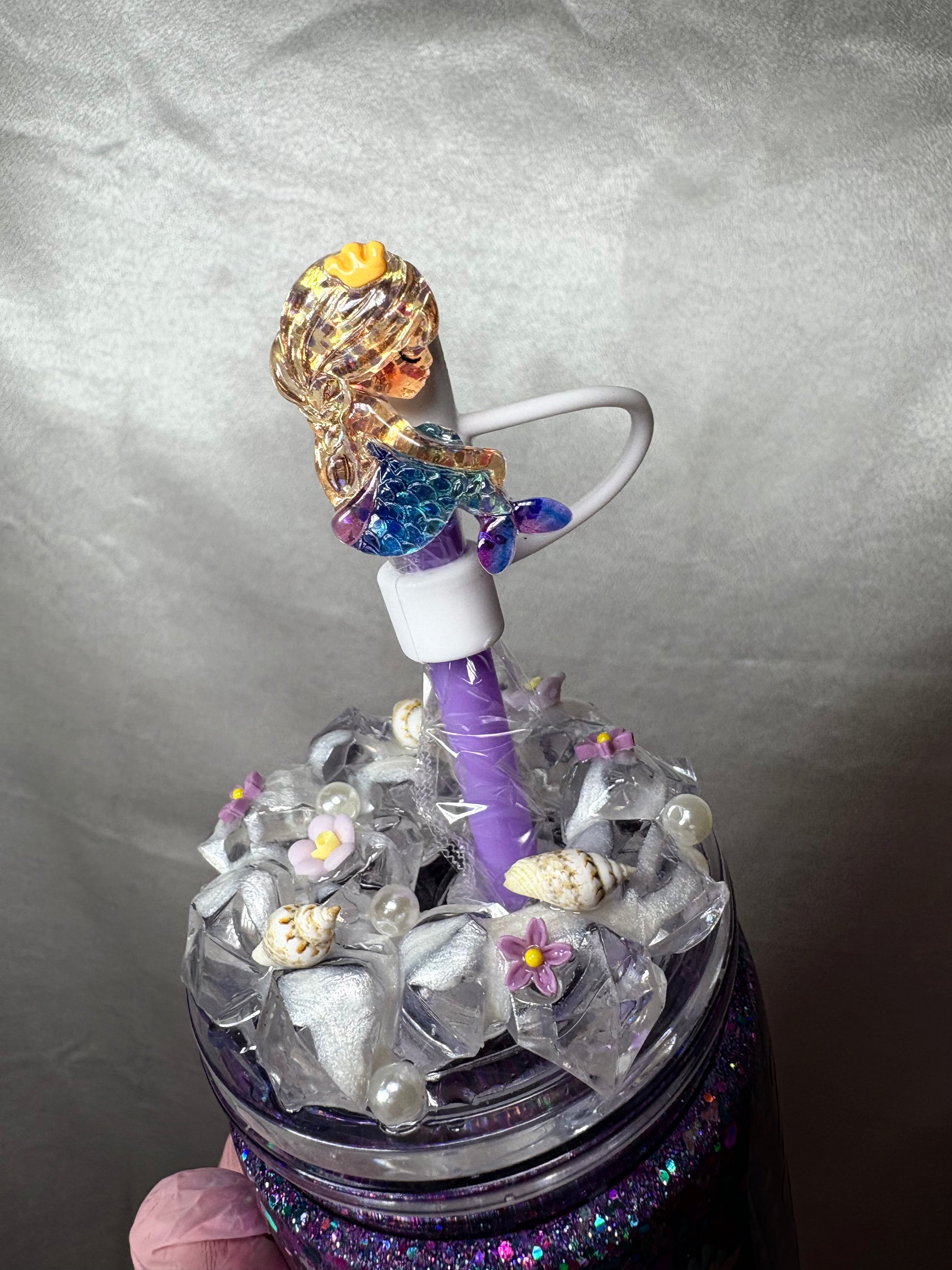 🌊 Becher “Mermaid Dream” – Handgefertigt & Magisch! 🧜‍♀️✨