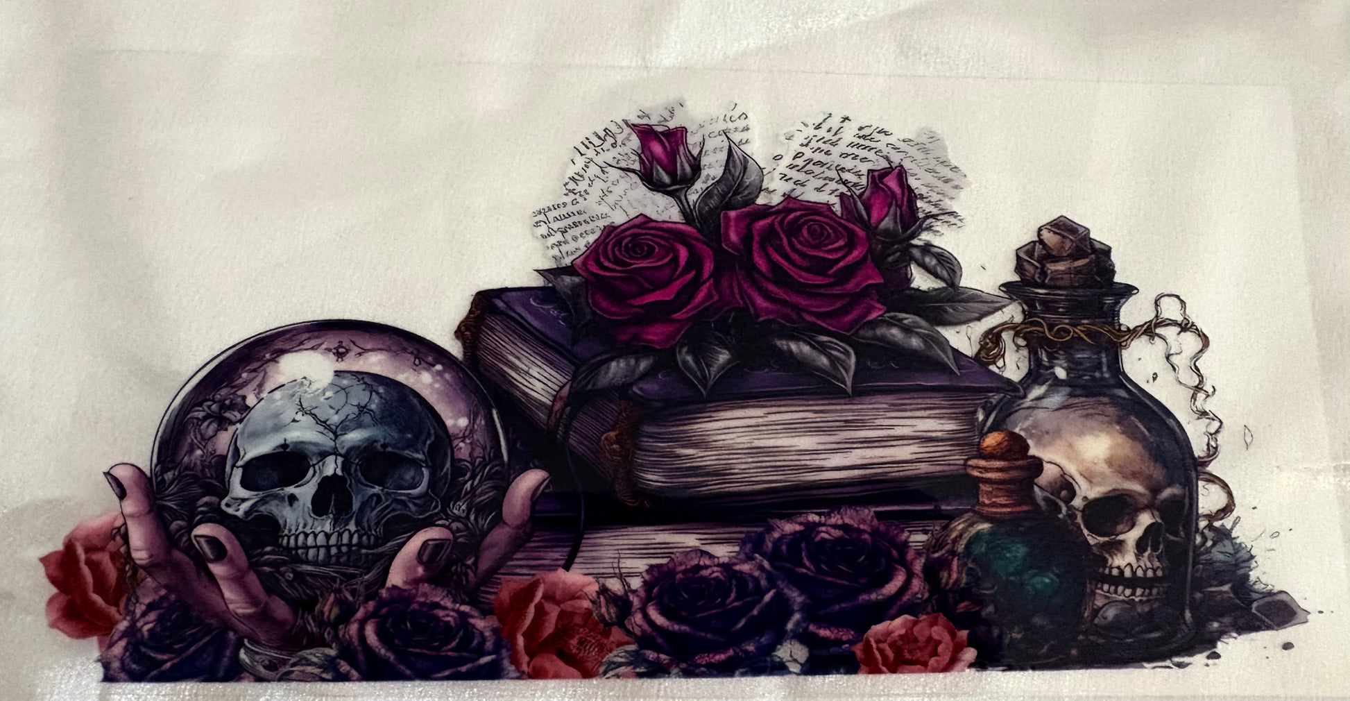 Bücher und Totenkopf