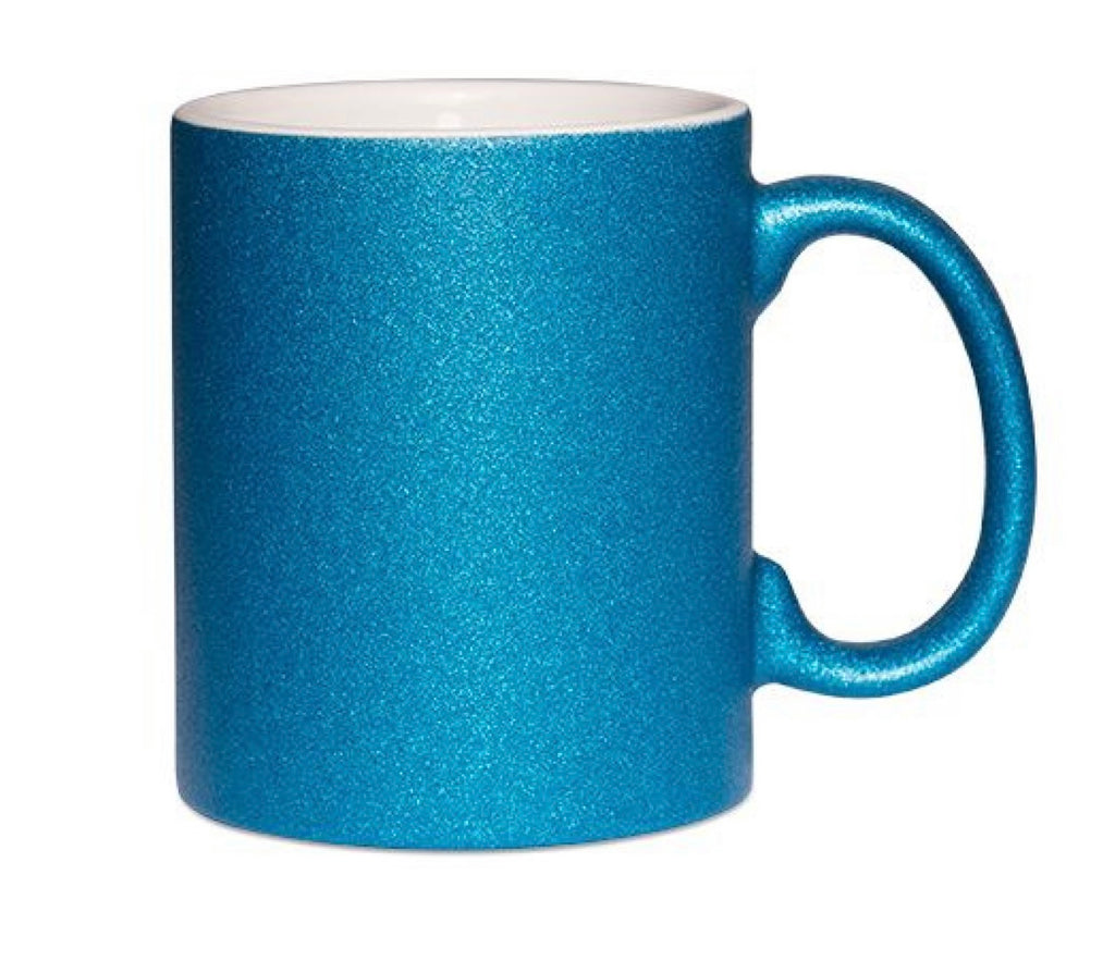 Glitzer Tasse VORBESTELLUNG mit personalisierten Sticker