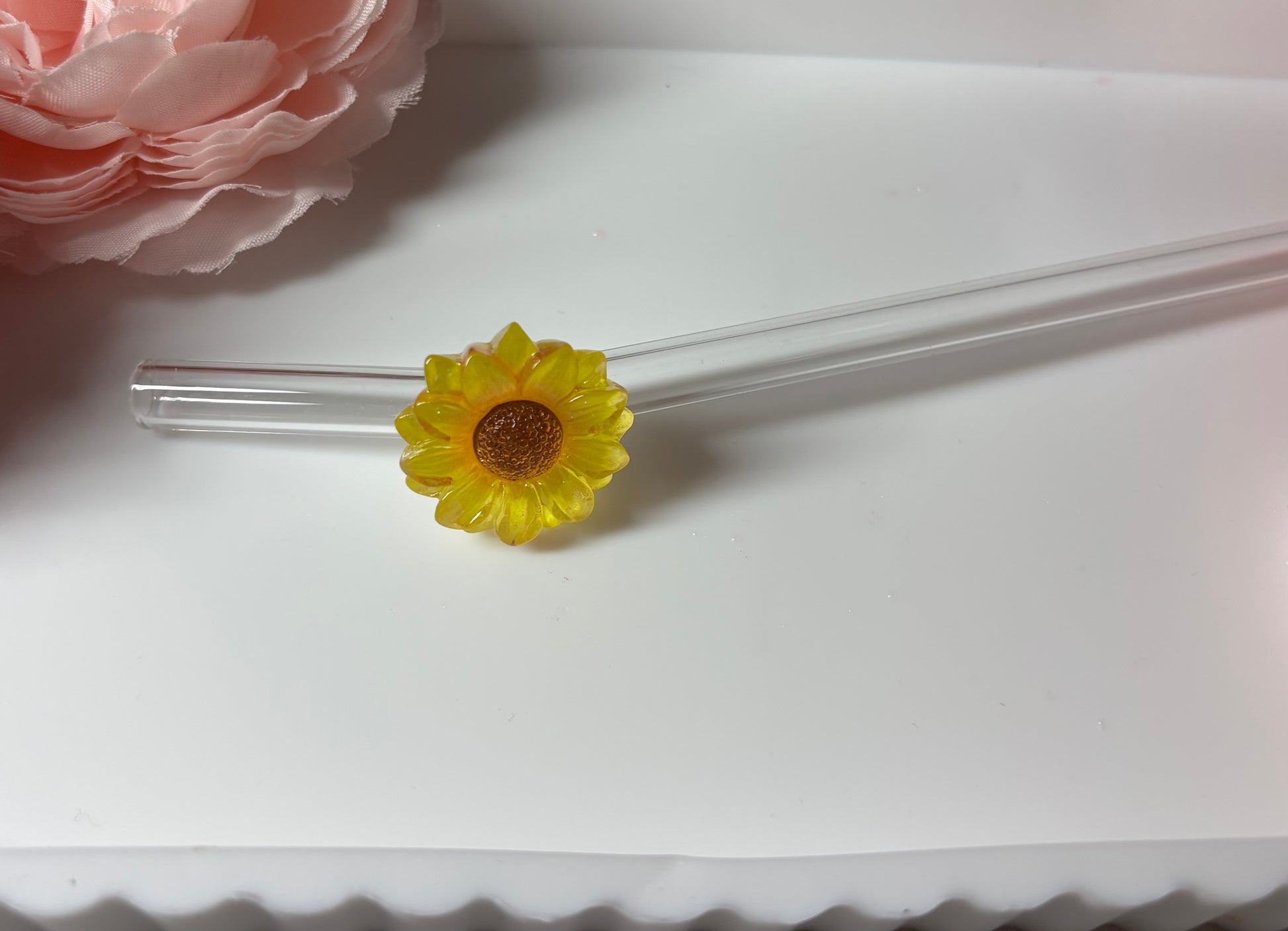 Glasstrohhalm Sonnenblume