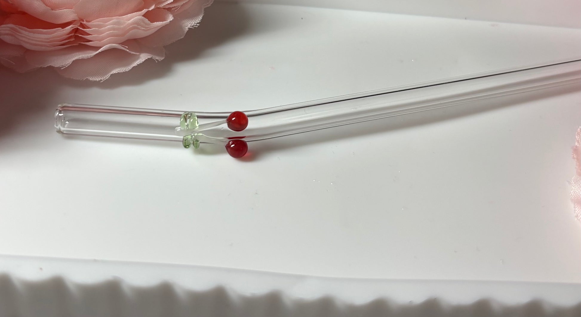 Glasstrohhalm Kirsche