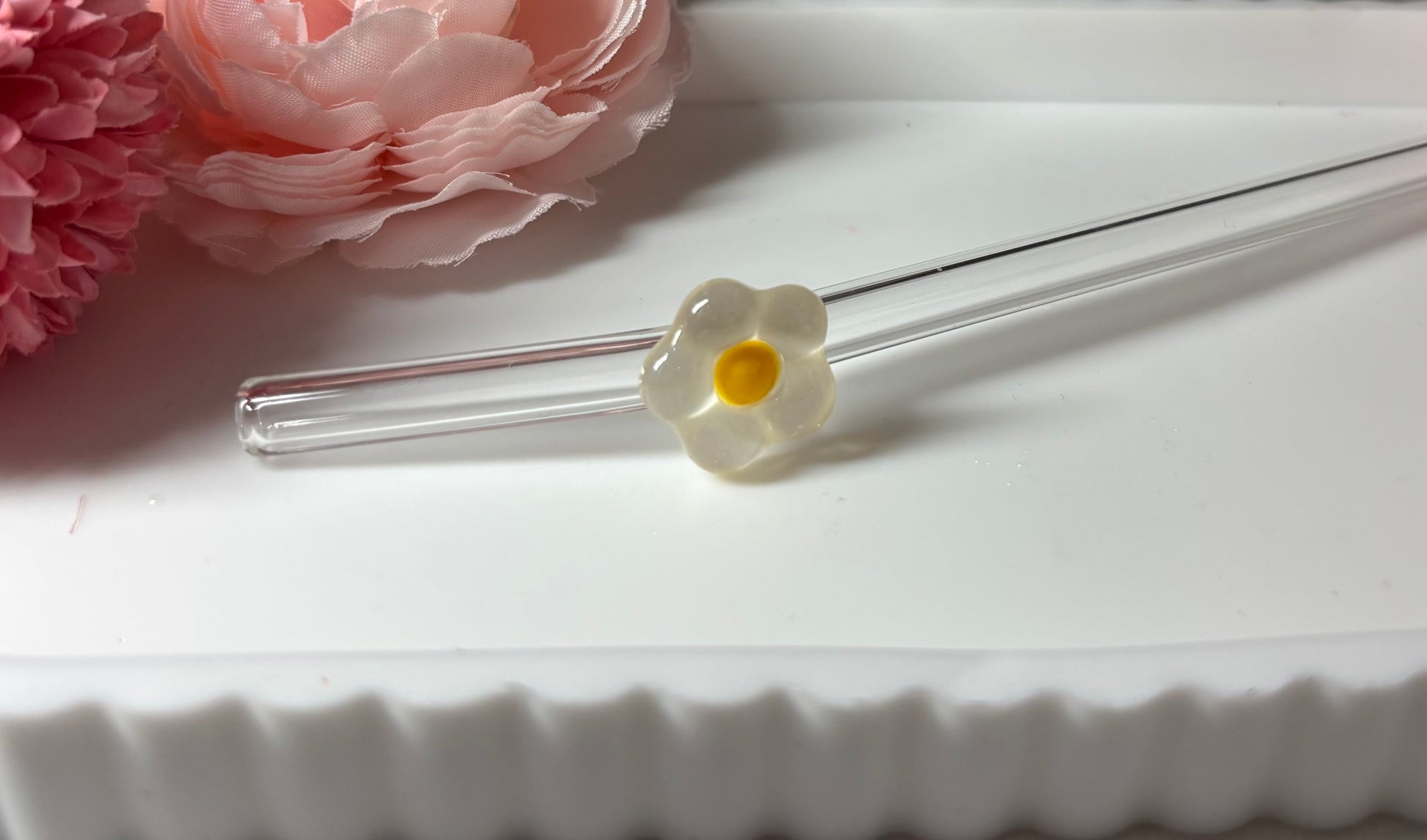 Glasstrohhalm Gänsrblümchen