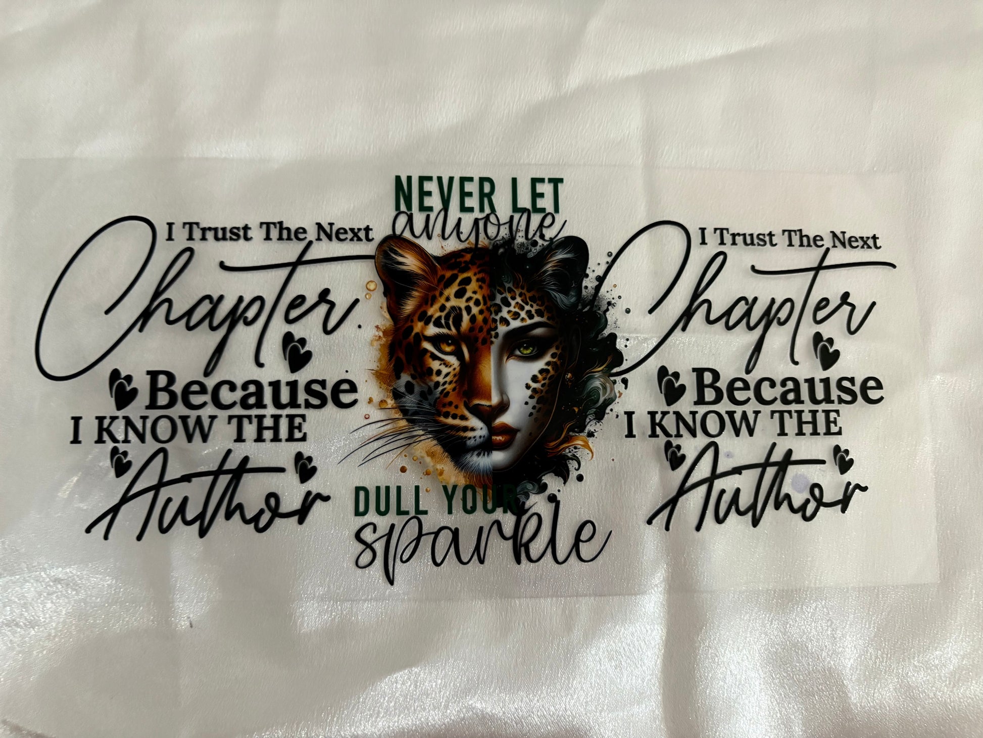 Never let anyone dull you sparkle