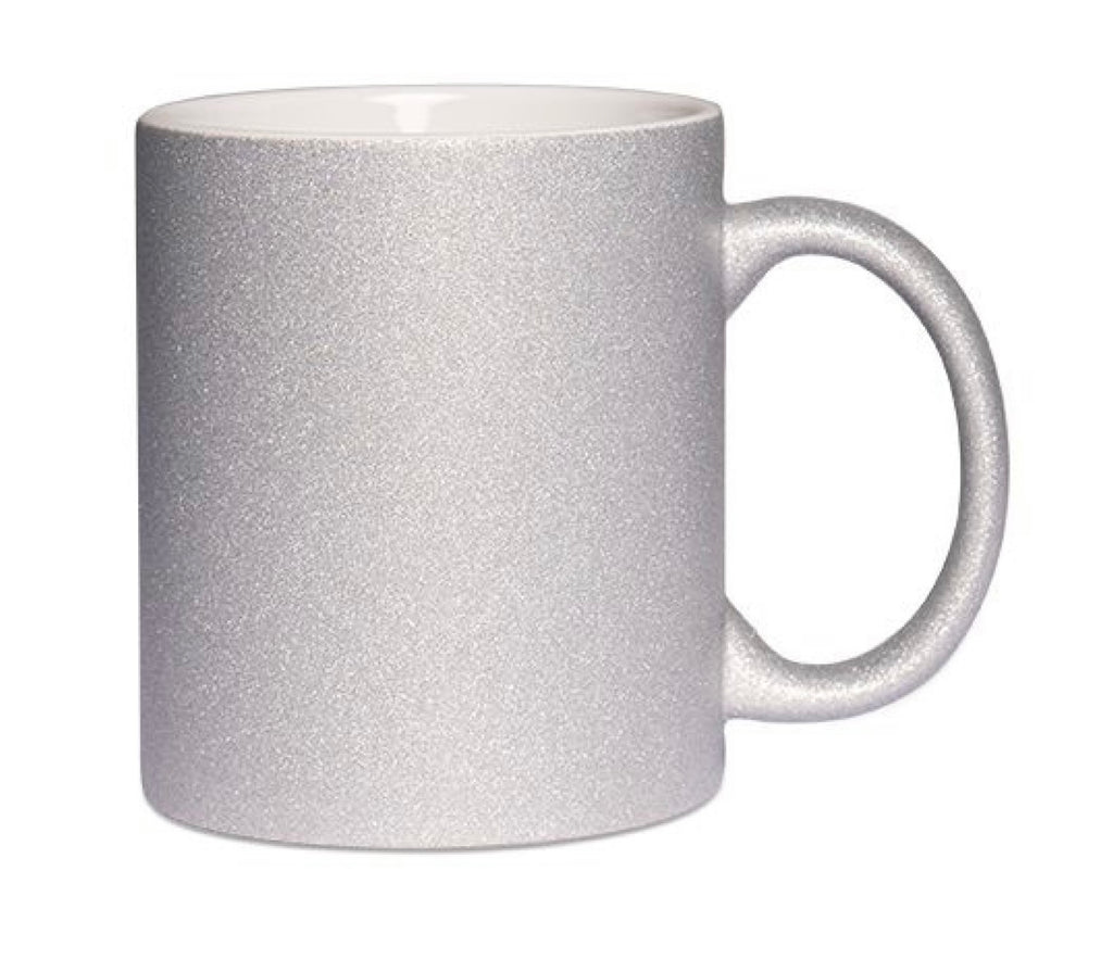 Glitzer Tasse VORBESTELLUNG mit personalisierten Sticker
