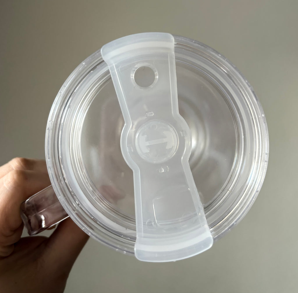 Doppelwand Becher groß mit Hänkel und Schraub Deckel- Deluxe Maxi ca. 1100ml