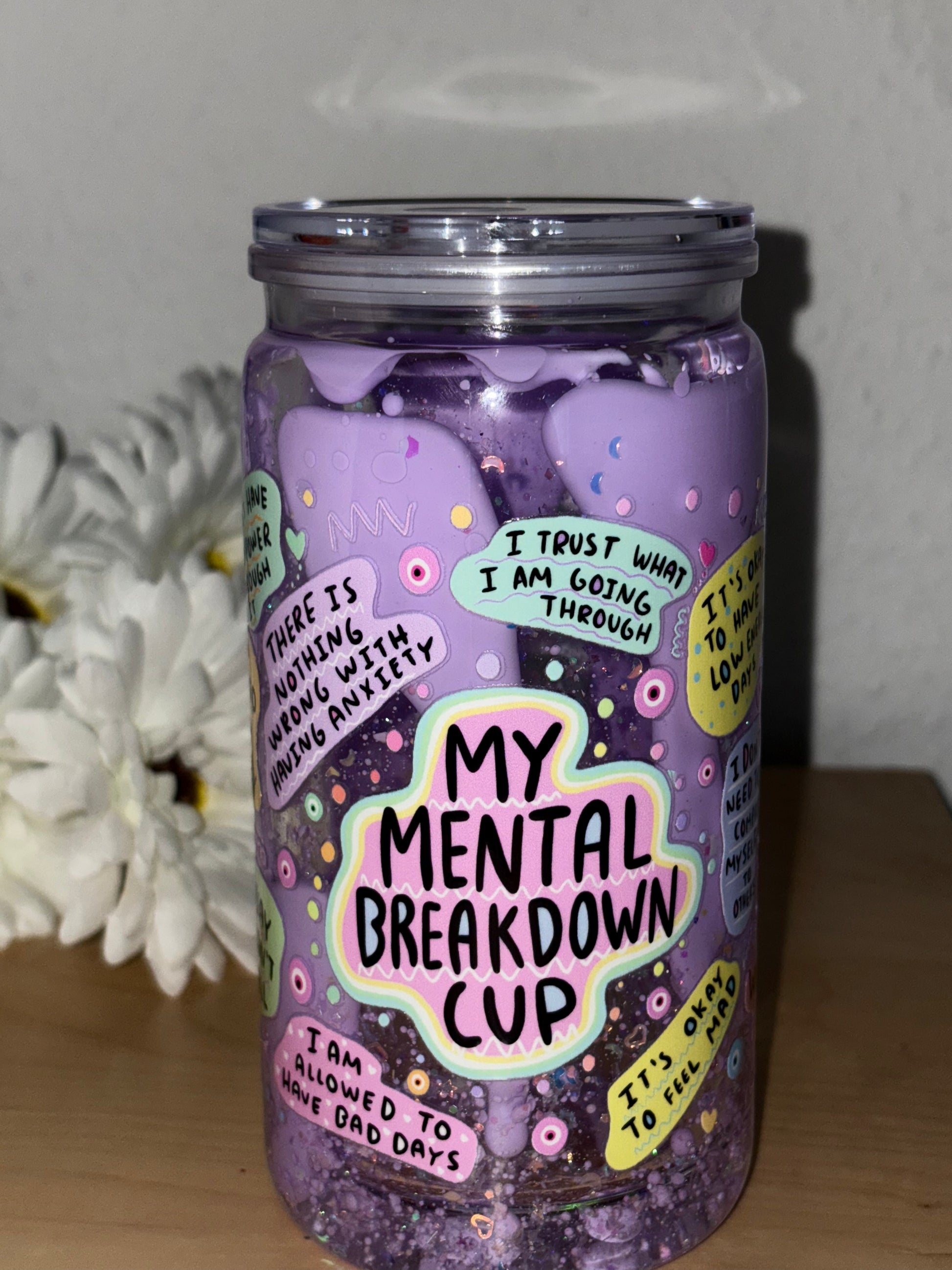My Mental Breakdown Cup - Slow Lava💜 ca.350ml B Ware