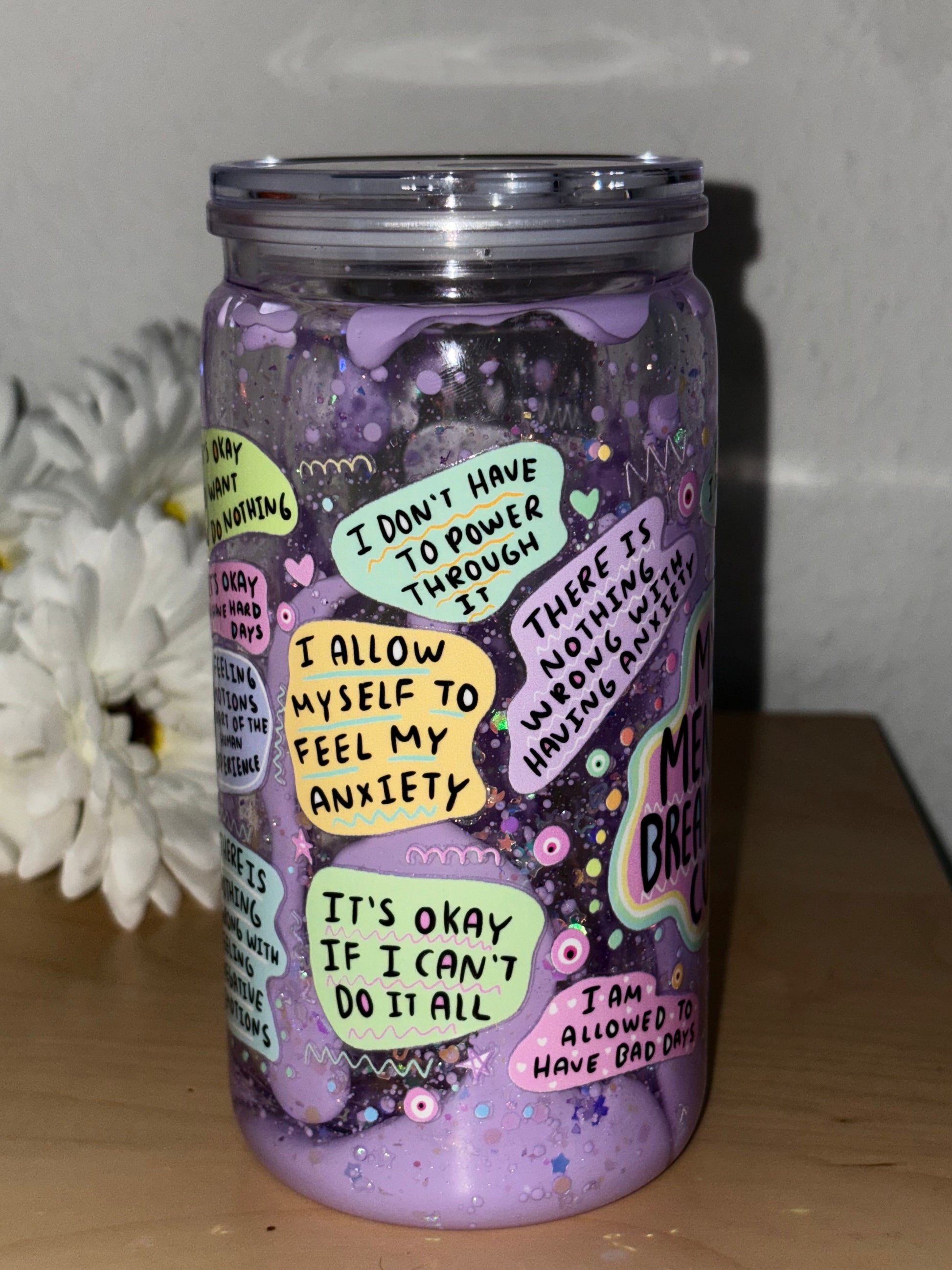 My Mental Breakdown Cup - Slow Lava💜 ca.350ml B Ware